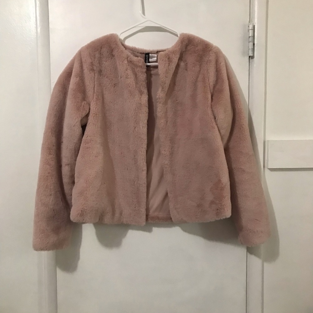 Pink H&M  fuzzy jacket